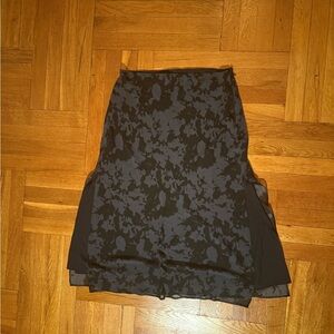 Calvin Klein Black and Gray Pencil Skirt